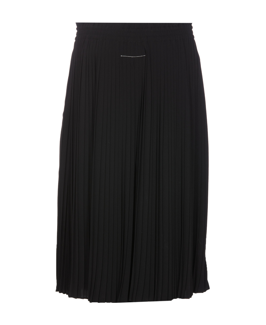 Mm6 Maison Margiela Pleated Skirt In Black
