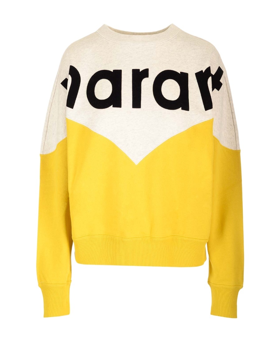 Isabel Marant Étoile Houston Crewneck Sweatshirt In Yellow