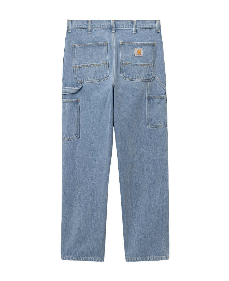 CARHARTT LOGO-PATCH STRAIGHT-LEG JEANS 