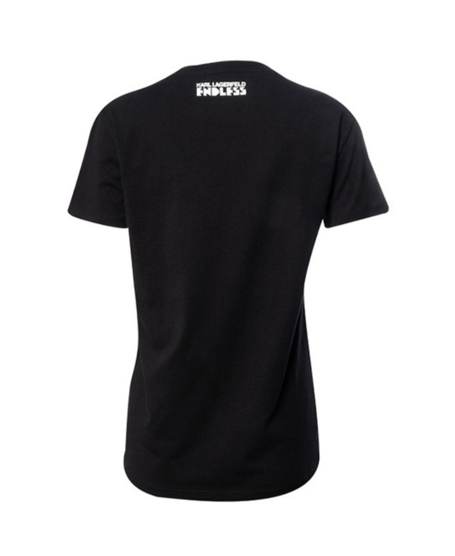 Karl Lagerfeld Logo T-shirt In Black