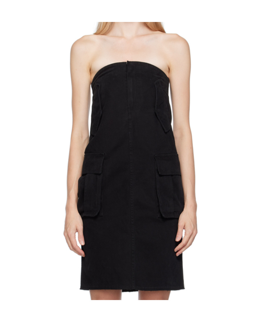 WE11 DONE CARGO DENIM DRESS