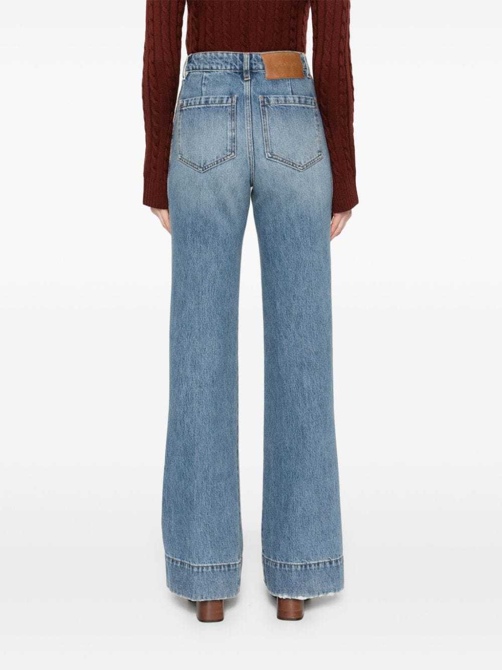 Shop Victoria Beckham Multi-pocket Jeans In Blue