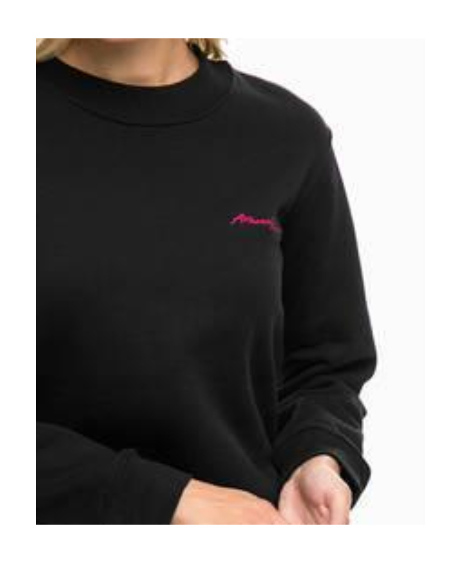 Armani Jeans Printed Pattern Sweater In Black