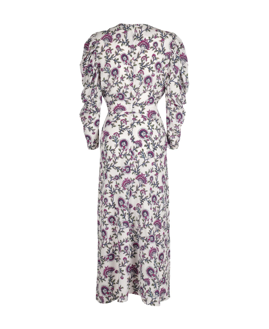 Isabel Marant Floral Printed Medium-length Dress In Gray