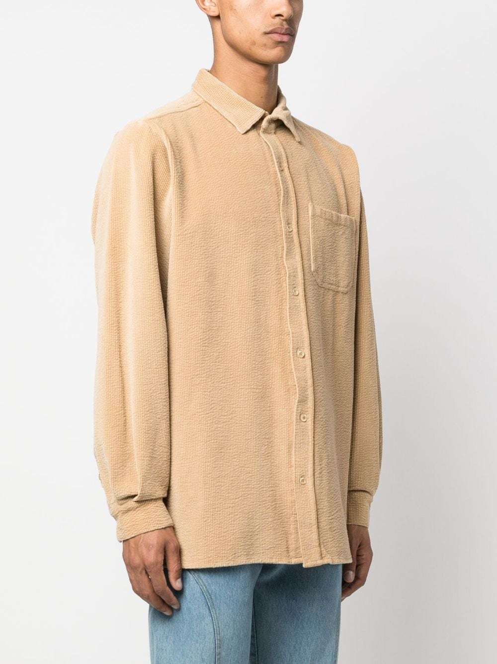 Erl Long-sleeved Shirt In Nude