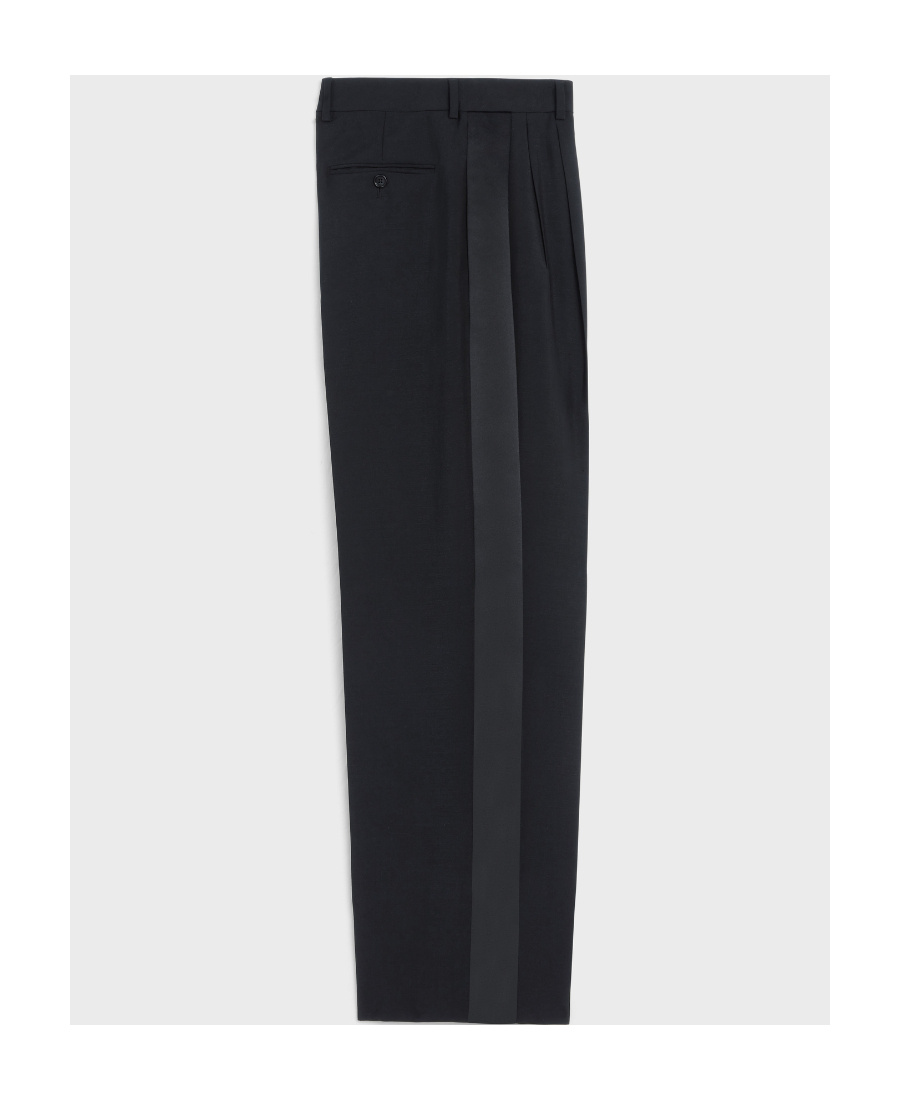 Celine Jude Wool And Mohair Dress Trousers In Black