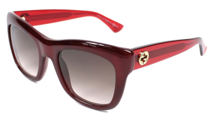 Gucci Logo Details Sunglasses In Multicolor