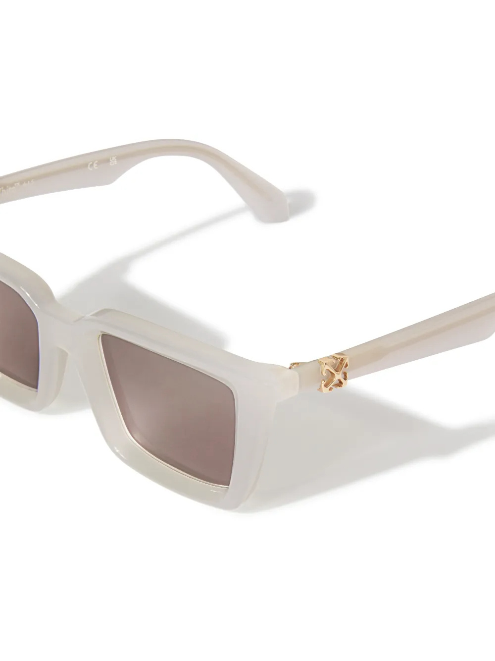 Off-white Full Frame Sunglasses In Gray