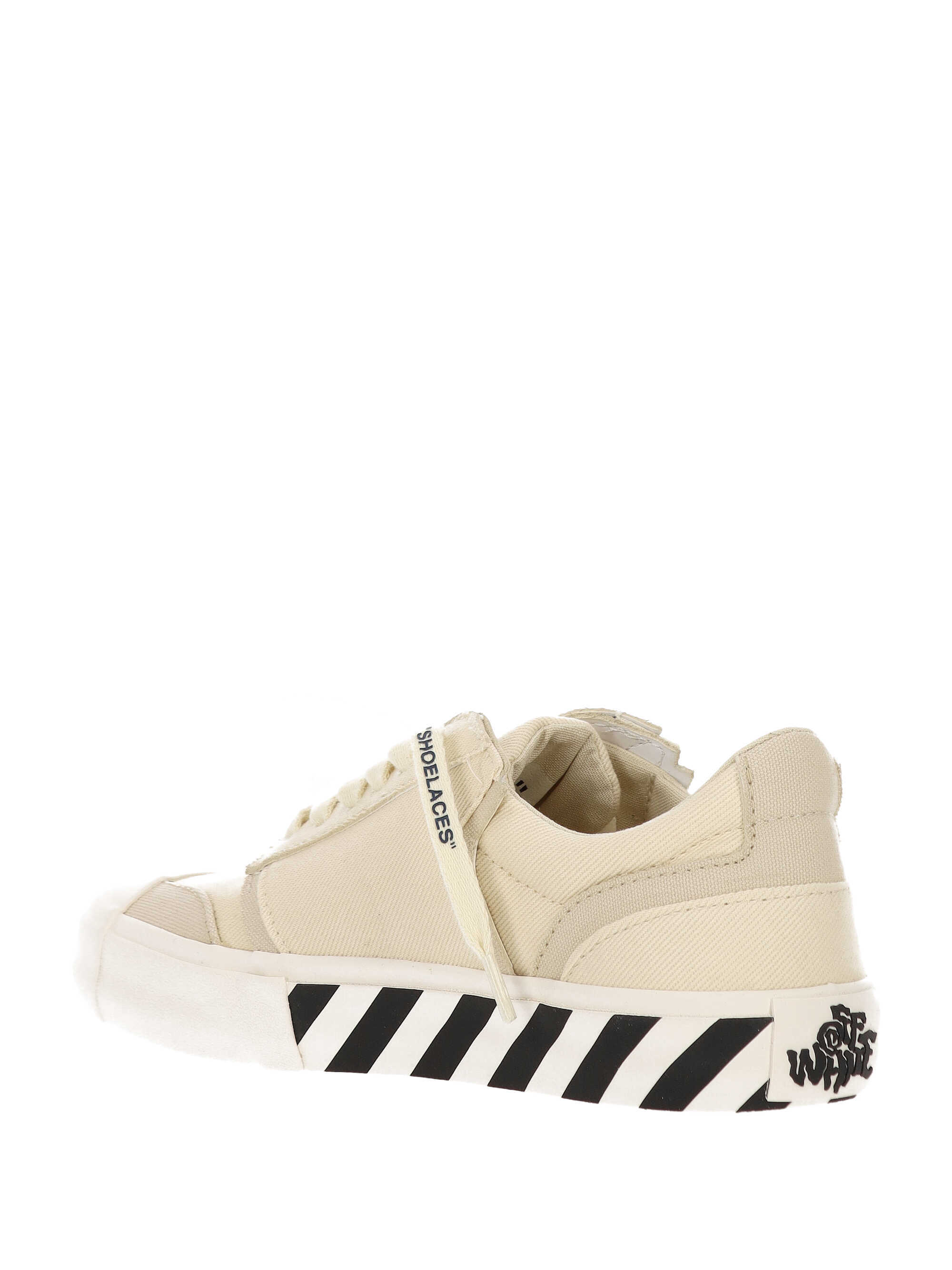 Off-white Lace-up Low-top Casual Shoes In Brown