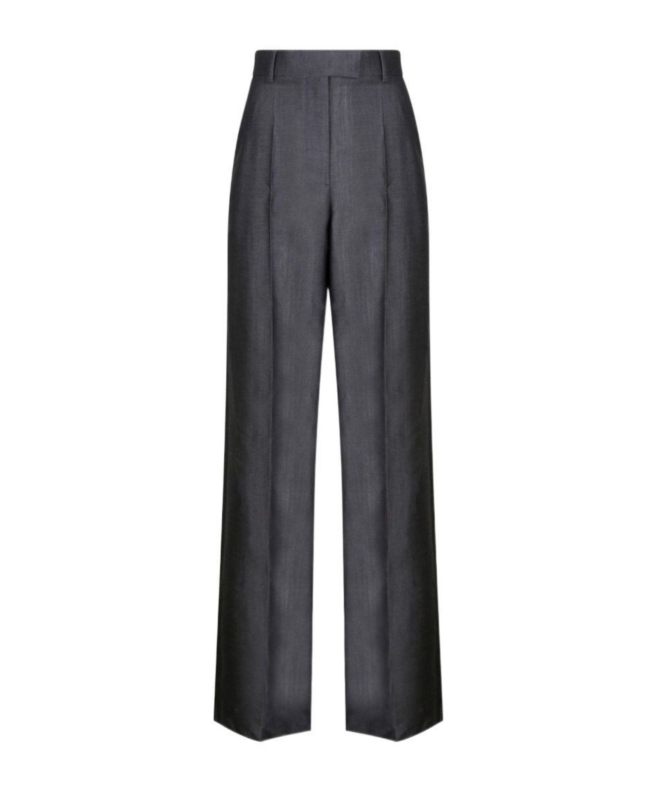 Valentino Crepe Couture Tailored Trousers In Black
