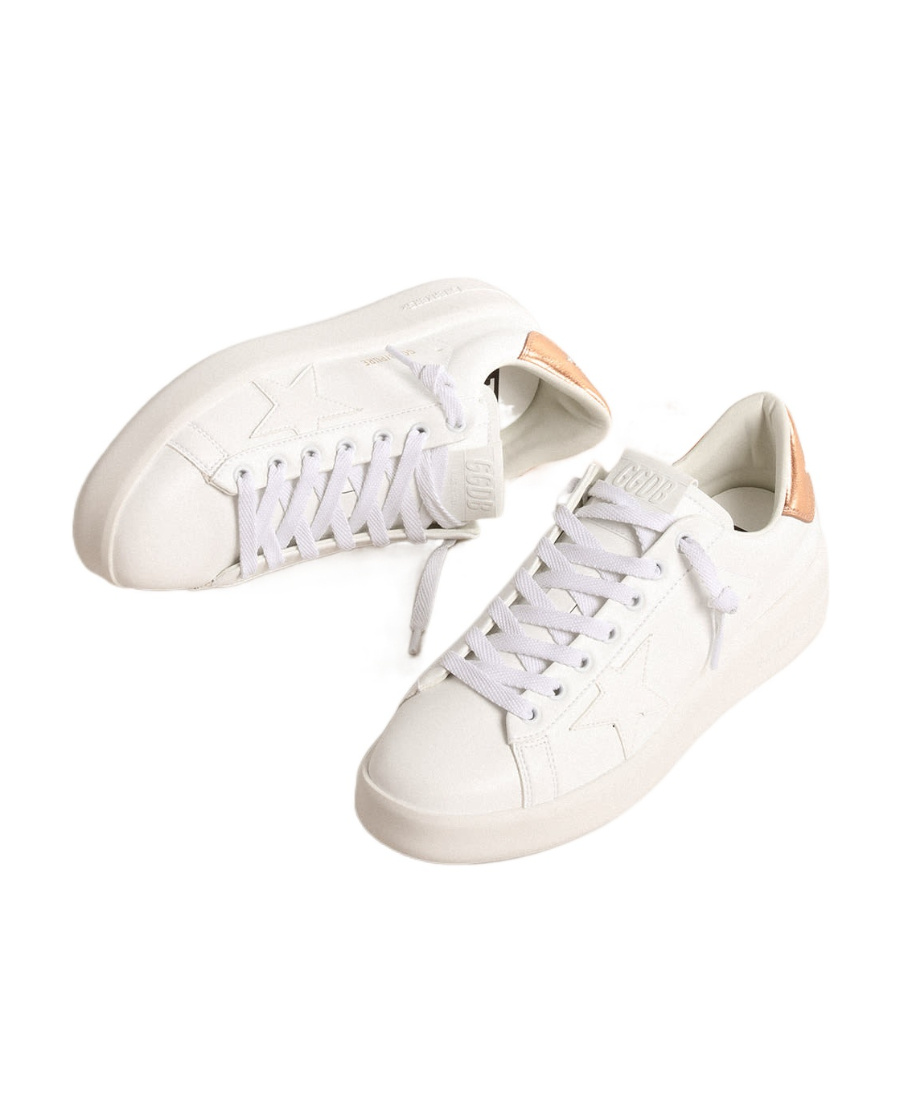 Golden Goose Pure-star Lace-up Sneakers In White
