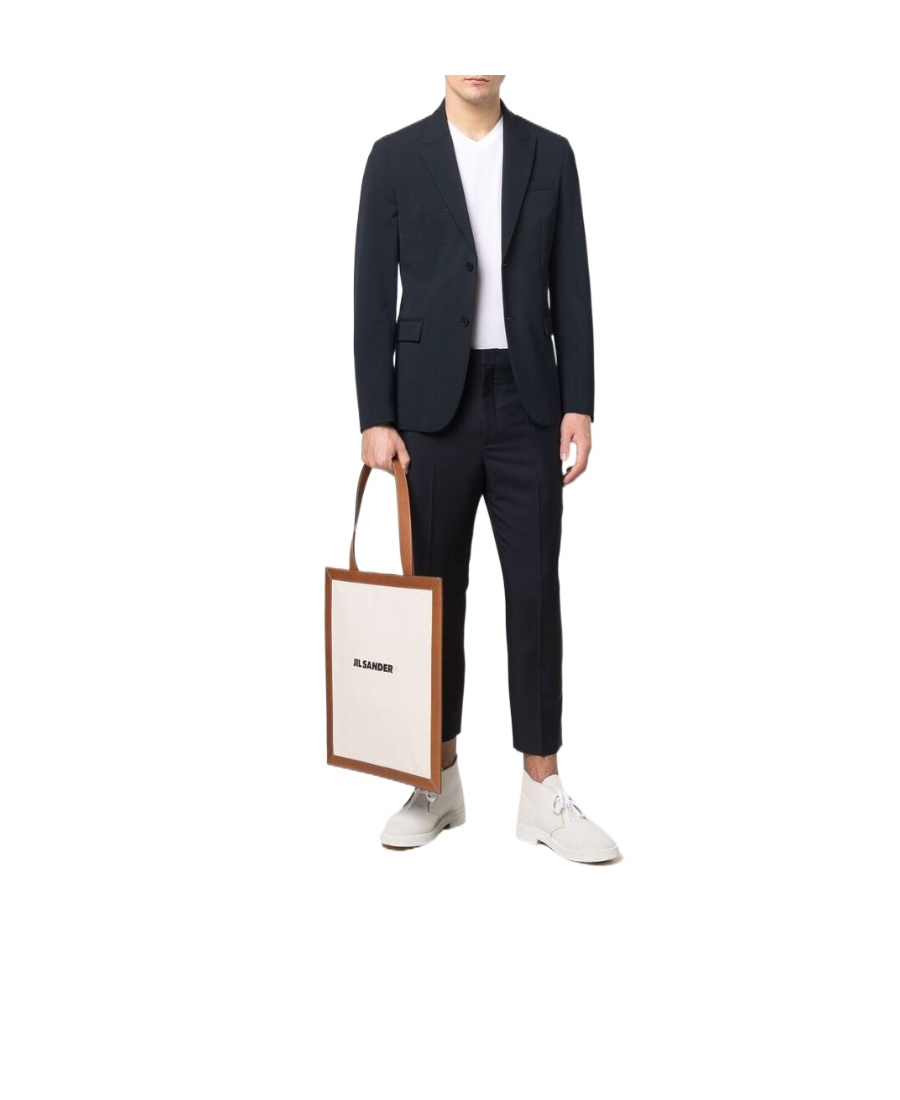 Jil Sander Logo-print Tote Bag In White