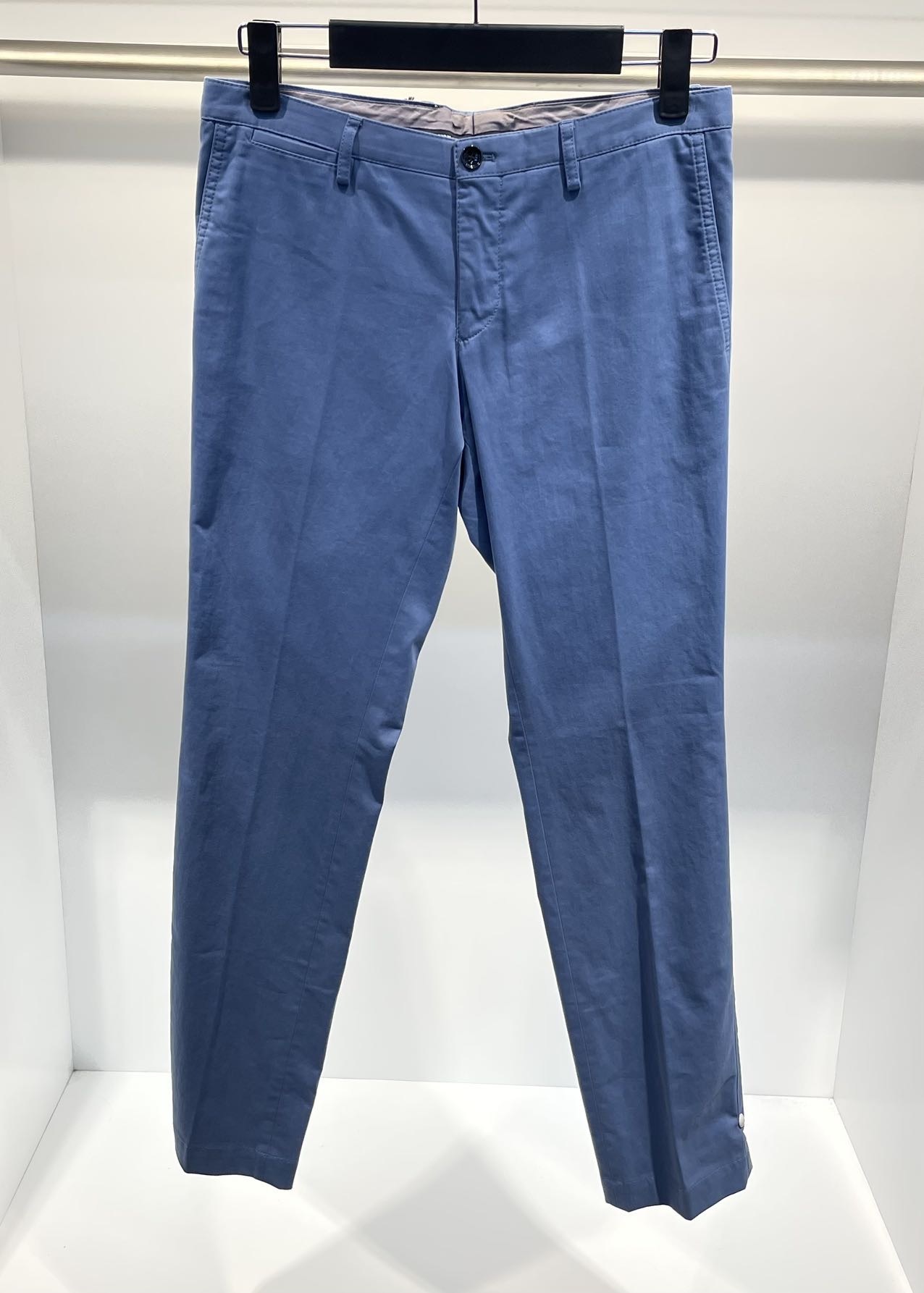 Hugo Boss Belt-loop Casual Pants In Blue