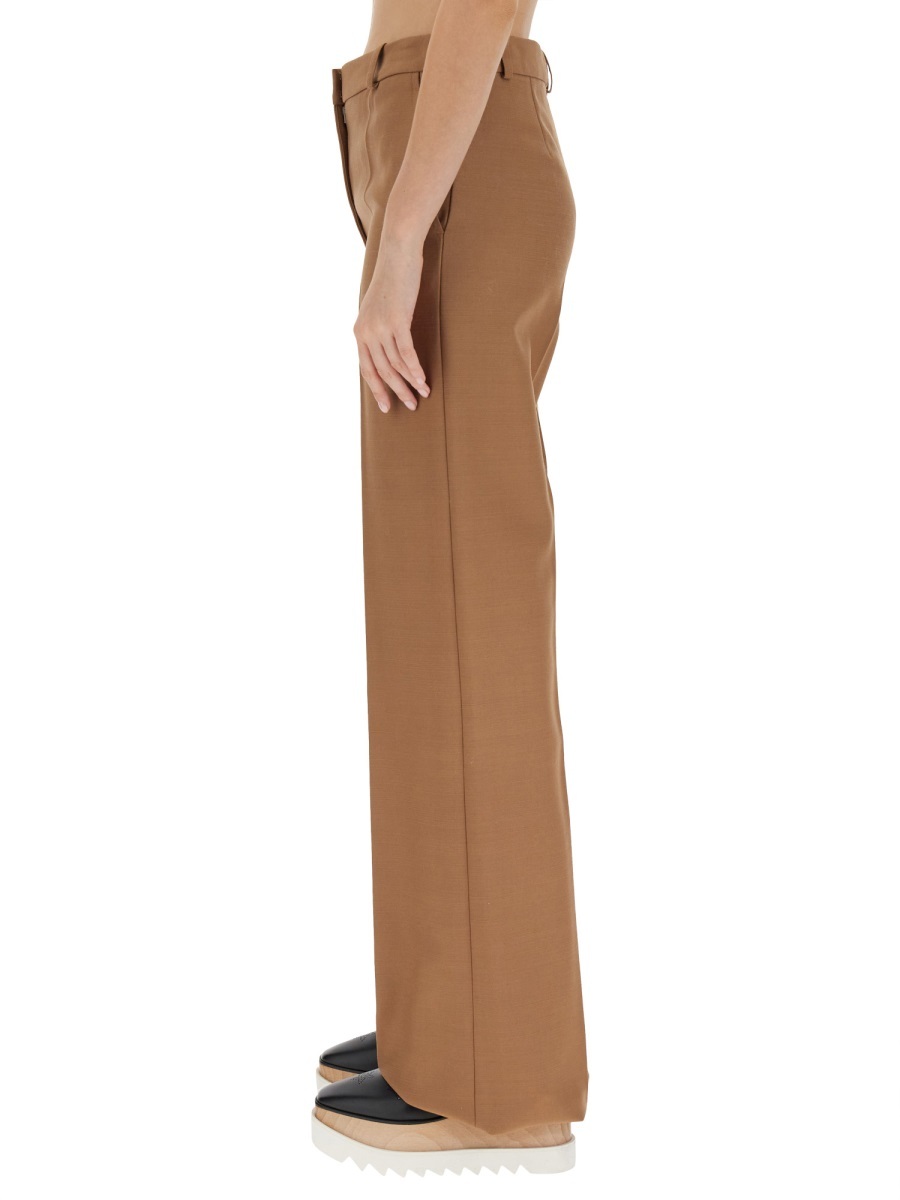 Stella Mccartney Straight Leg Pants In Brown