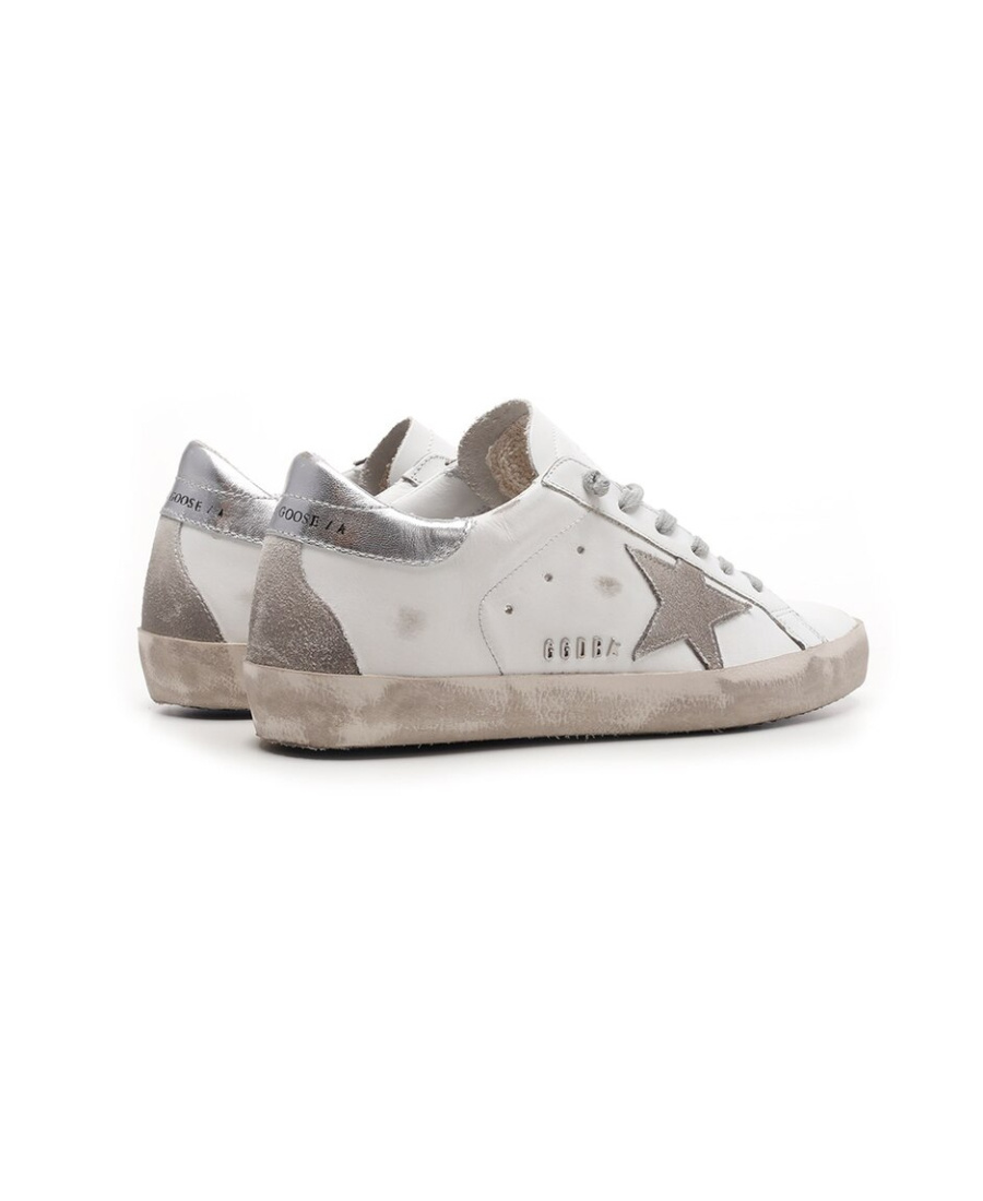Golden Goose Superstar Leather Sneakers In Gray