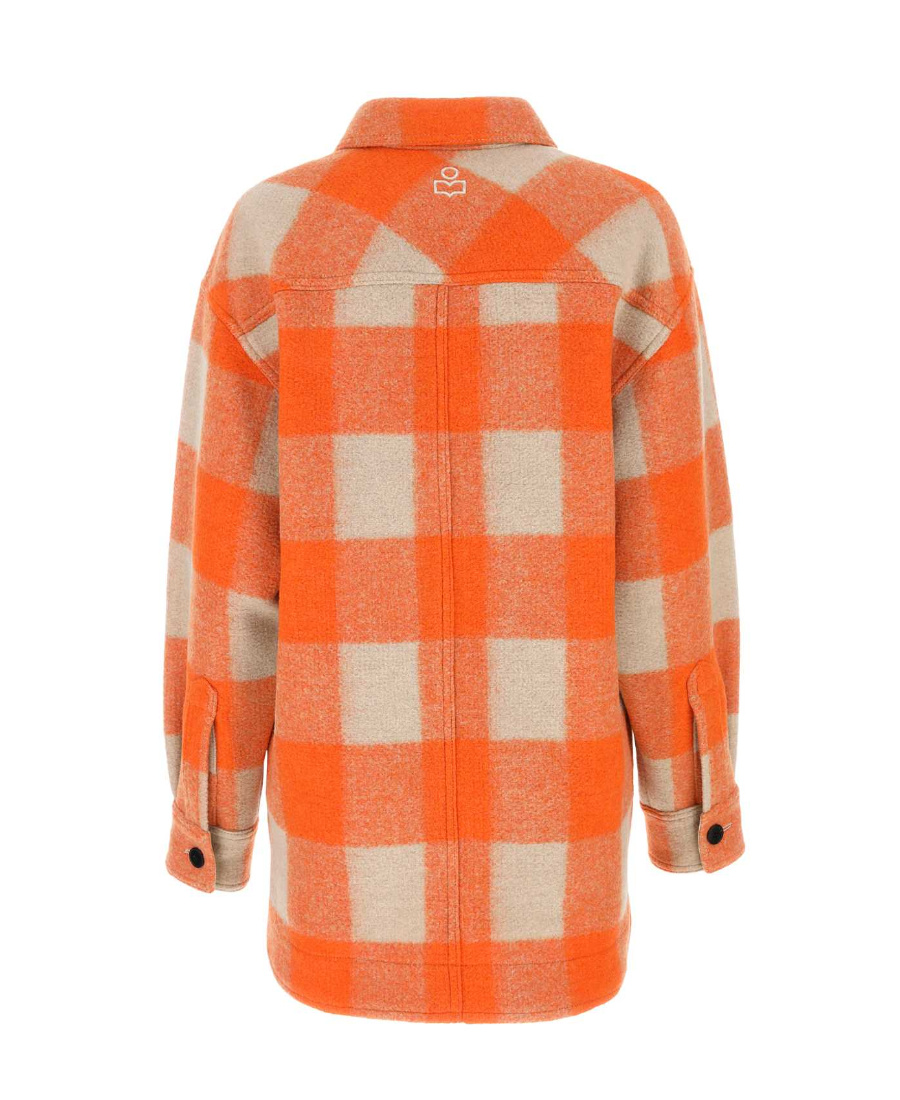 Isabel Marant Étoile Checkered Fleece Shirt Jacket