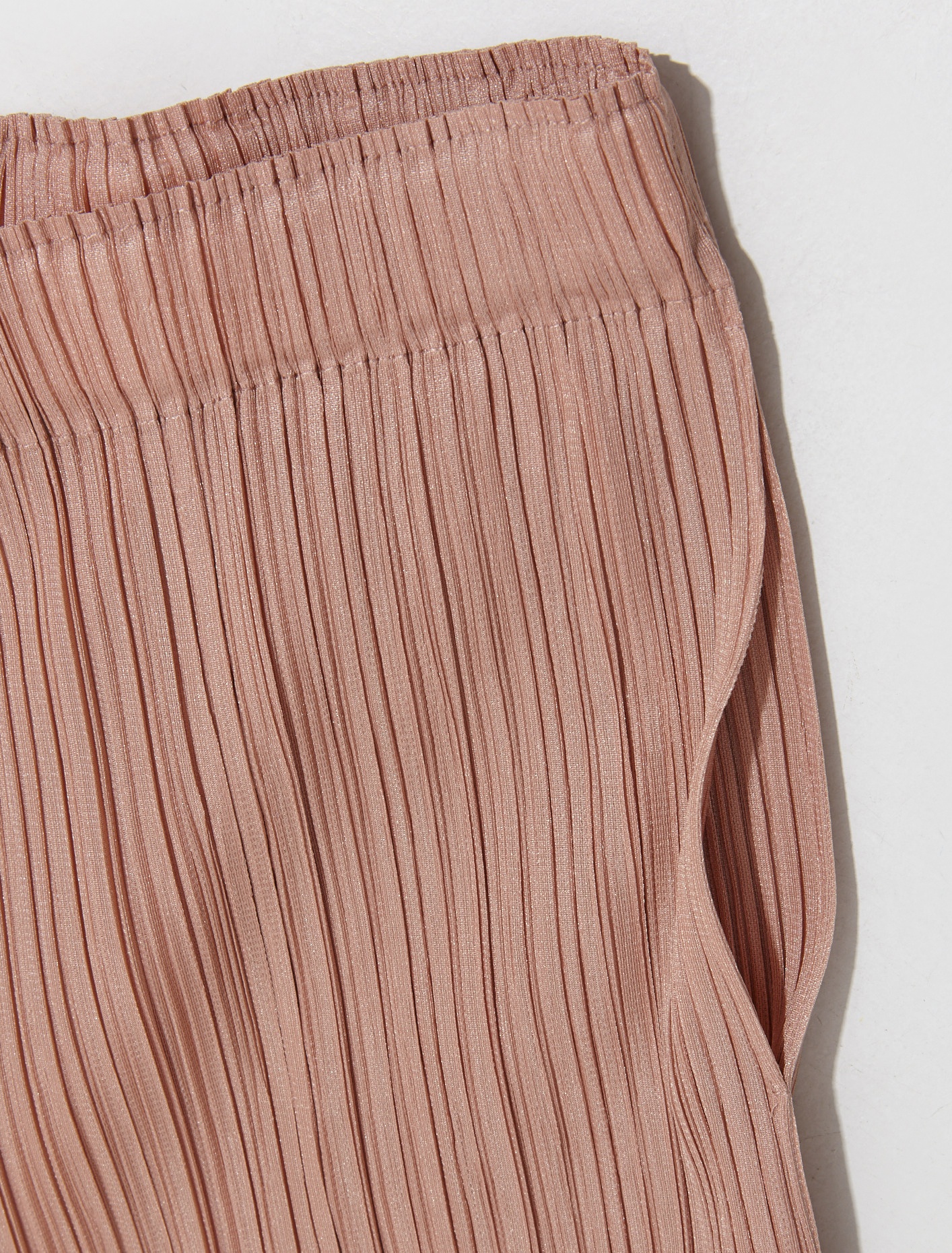 Issey Miyake Monthly Colours October Pleated Trousers In Nude