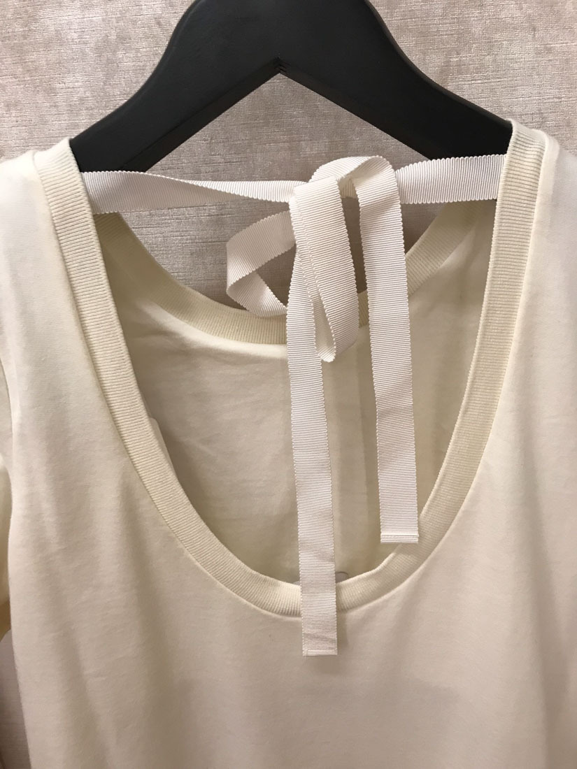 Moncler Horn-shaped Lotus Leaf Edge Dress In White
