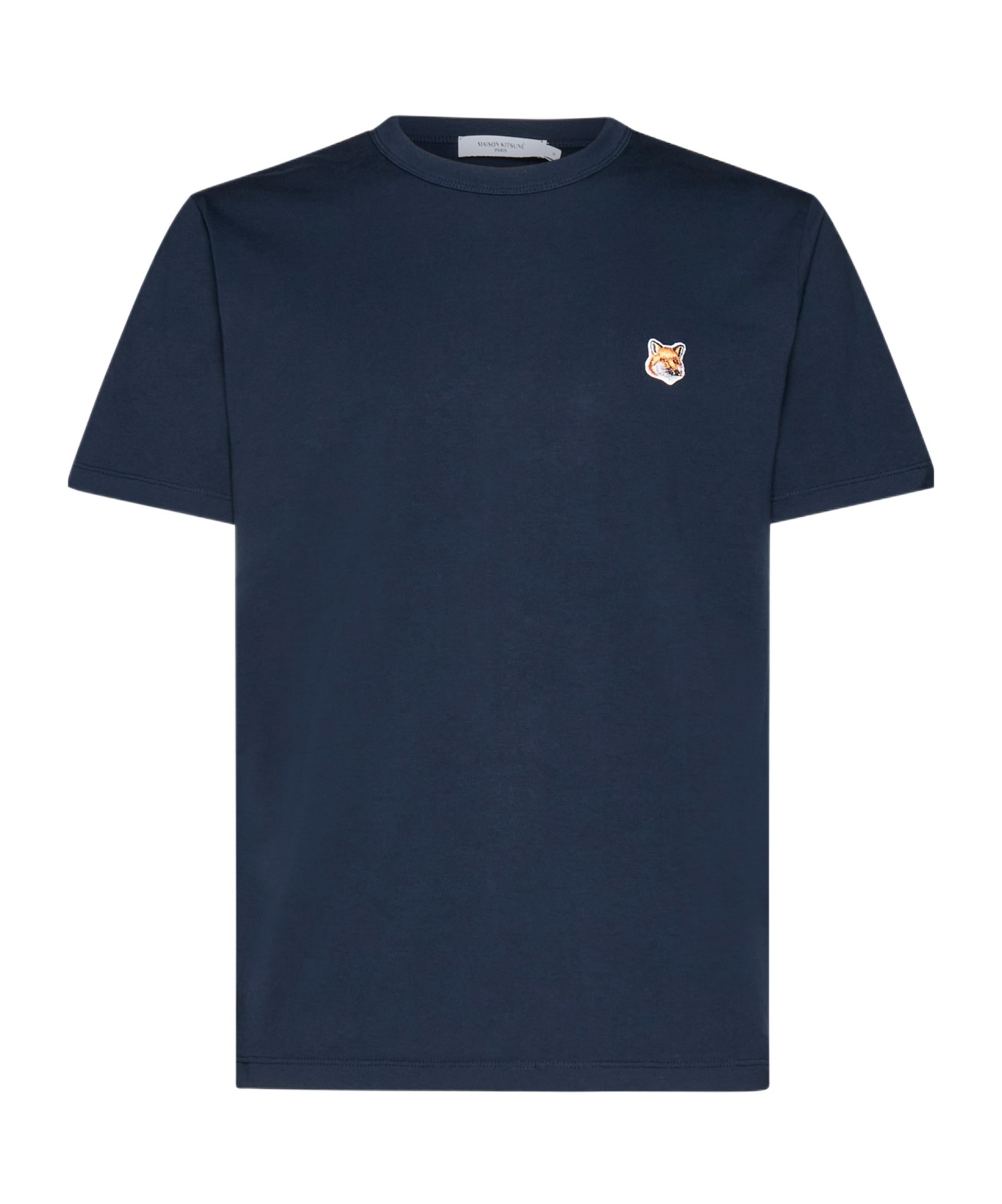 MAISON KITSUNÉ MAISON KITSUNÉ FOX HEAD PATCH CREWNECK T-SHIRT
