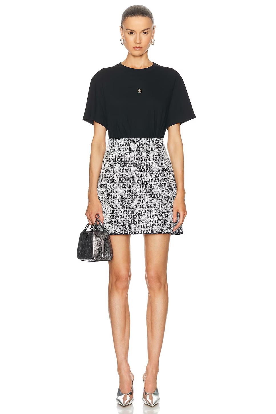 Givenchy Top With Logo-shaped Appliqué In Black