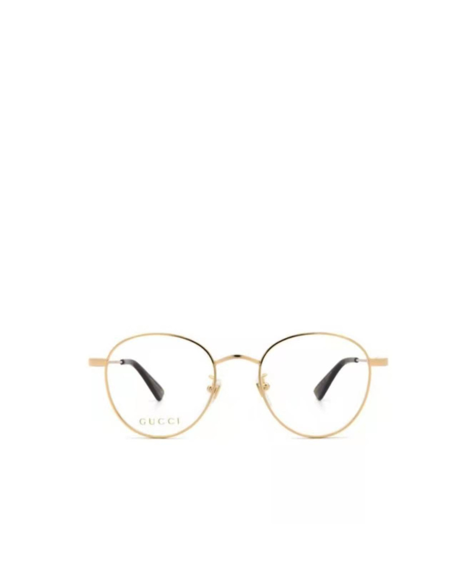 Gucci Round Frame Flat Mirror In Nude