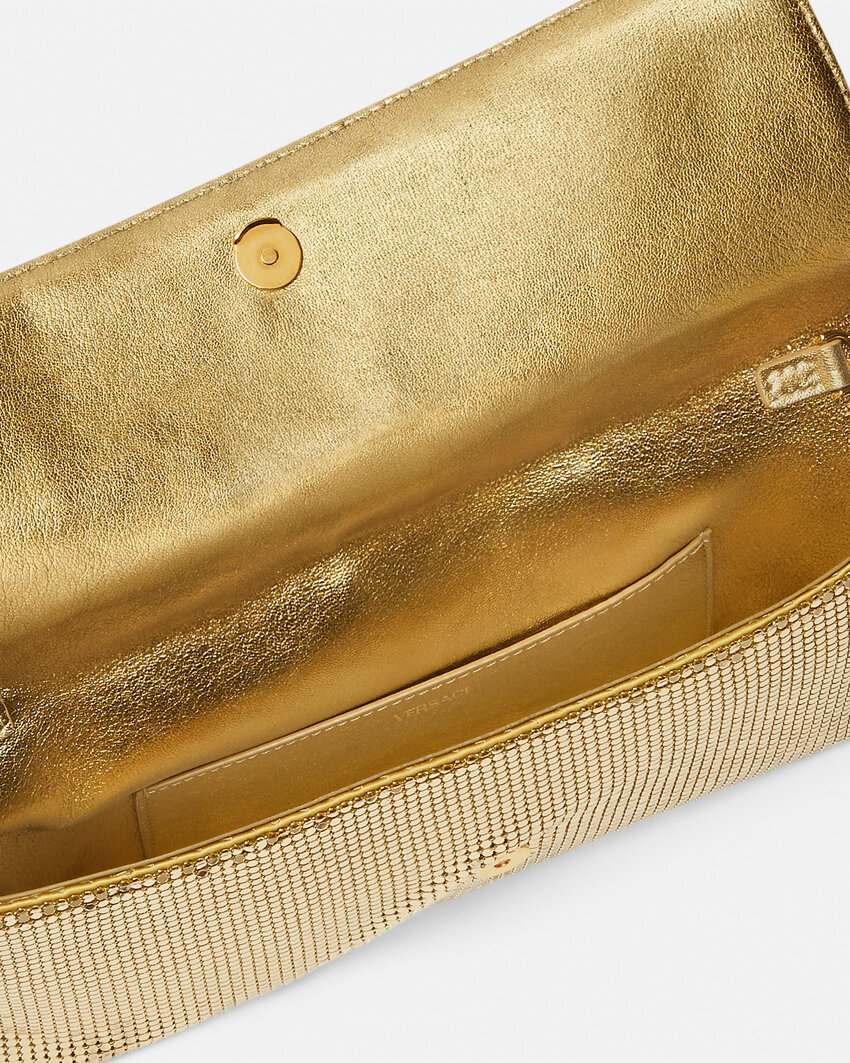 Versace Clutch With Shimmering Crystals