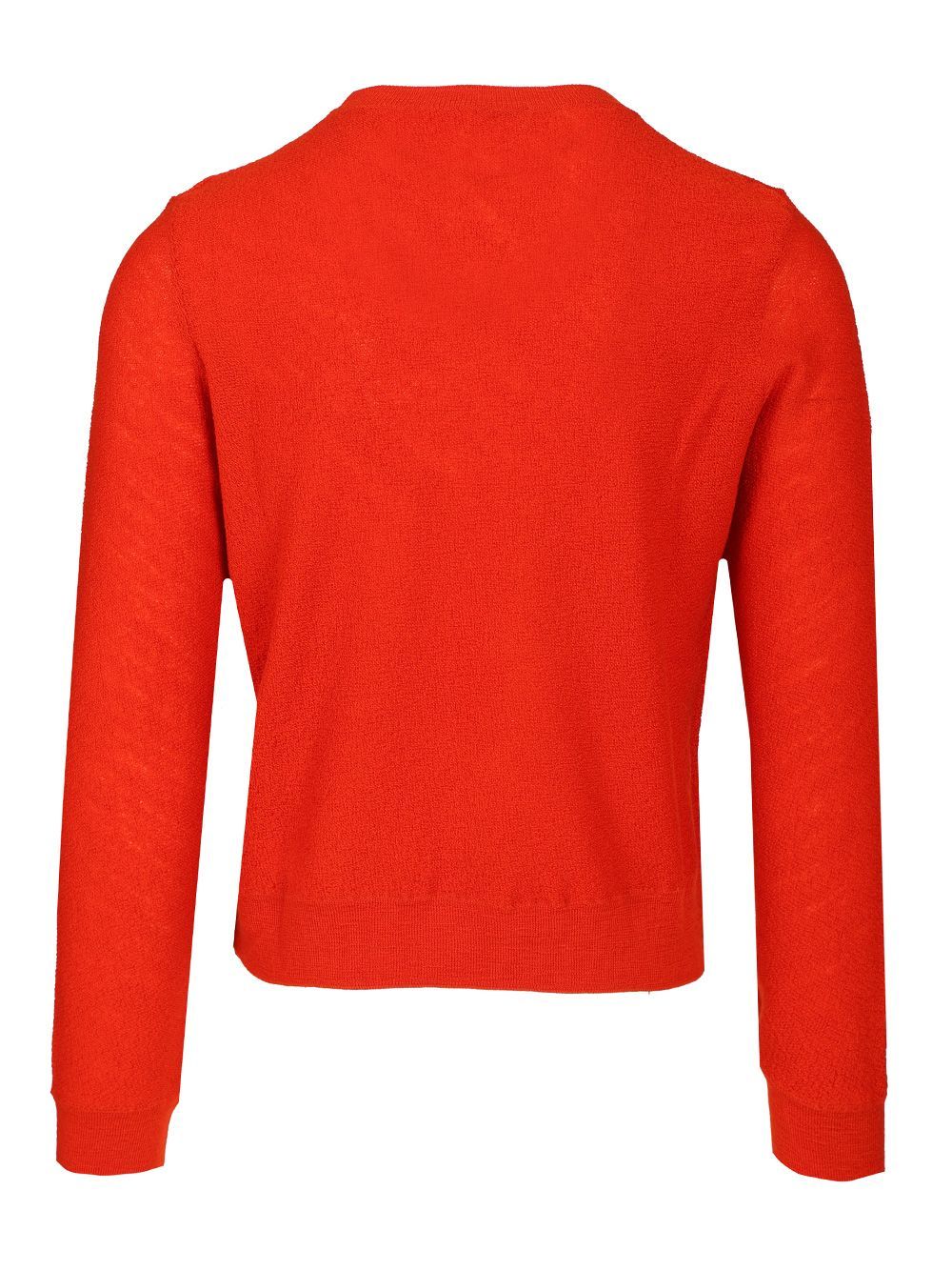 Celine Men Crew Neck Sweater In Wool In Red