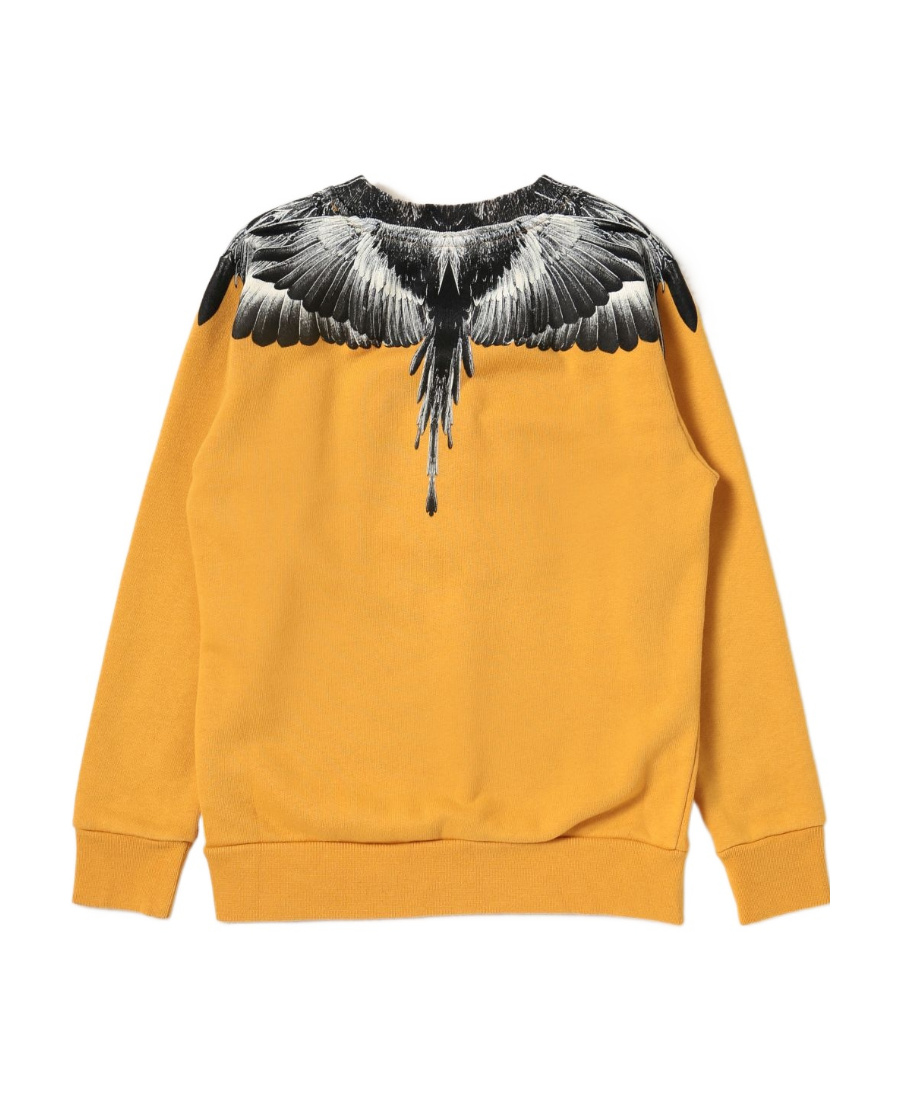 Marcelo Burlon County Of Milan Icon Wings Crew-neck Sweatshirt In Orange