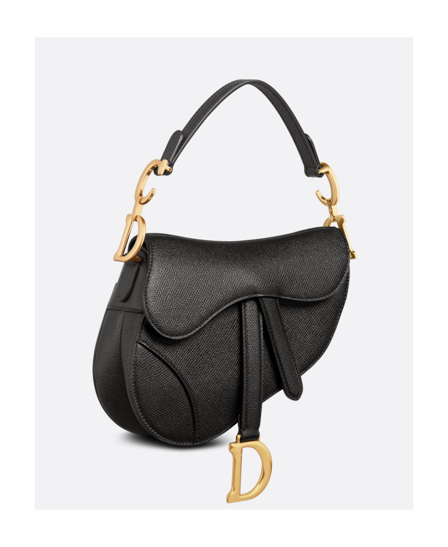 Dior Mini Saddle Shoulder Bag In Black
