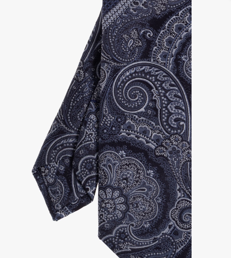 Etro Pointed Tie In Blue