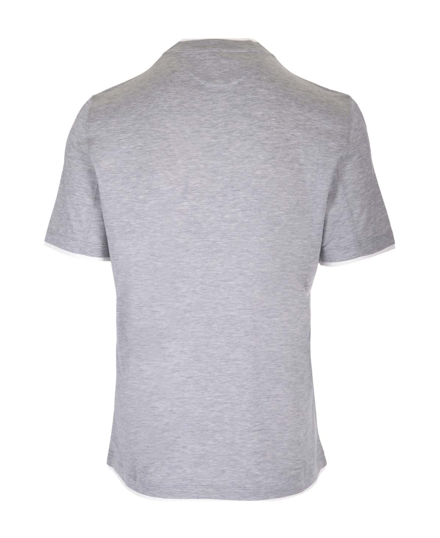Brunello Cucinelli Layered Crew-neck T-shirt In Gray