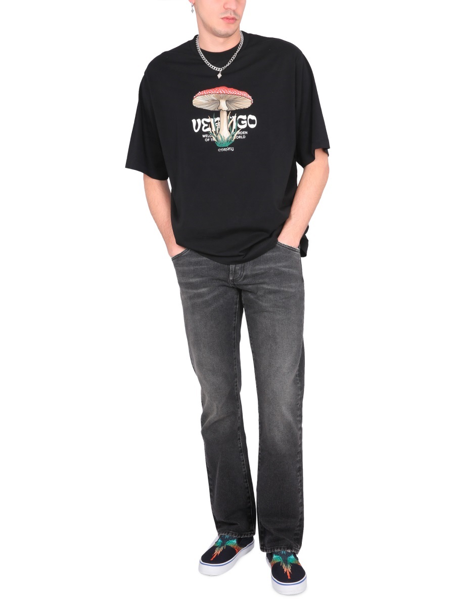 Marcelo Burlon County Of Milan Marcelo Burlon Cross Jeans In Black