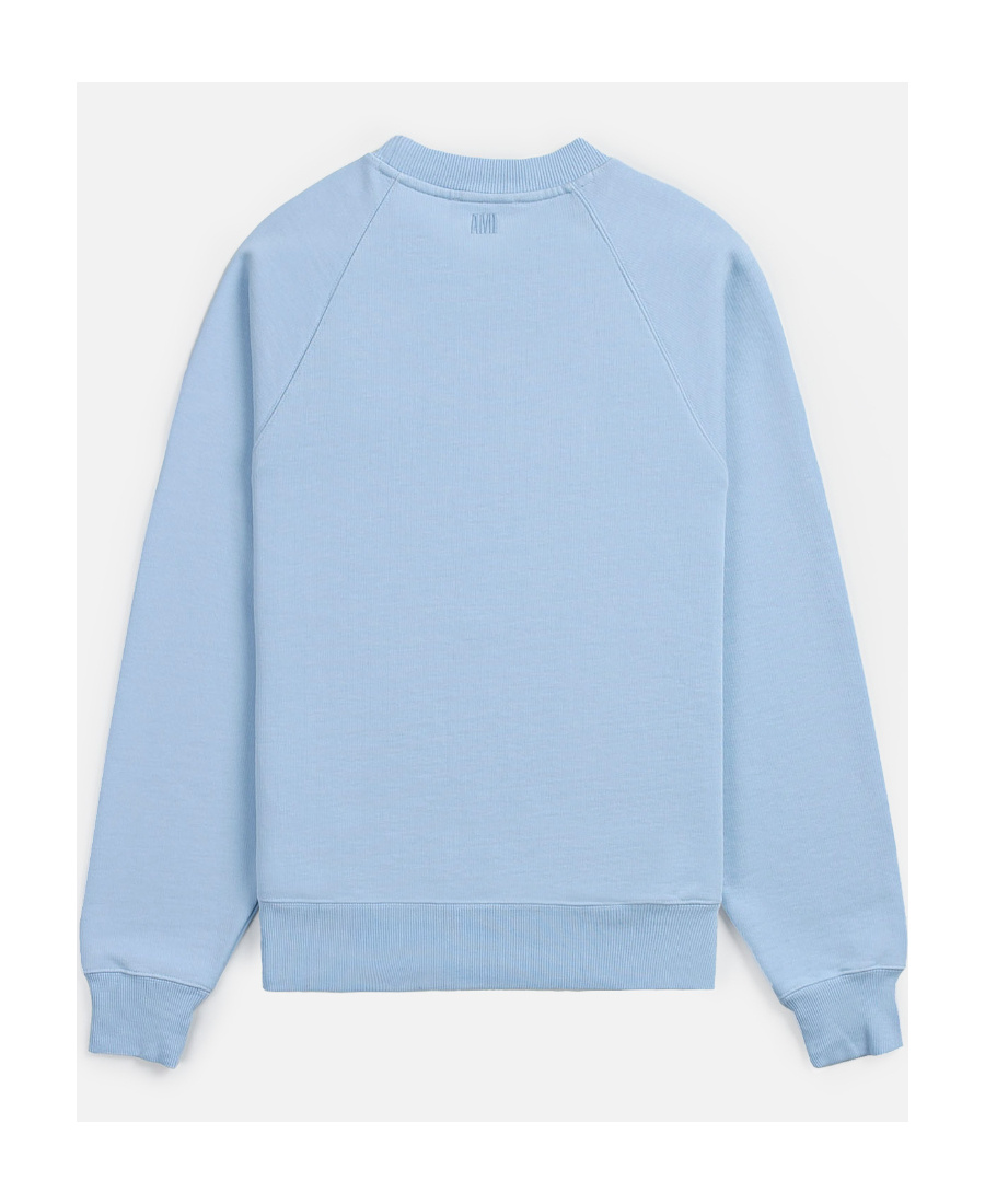 Ami Alexandre Mattiussi Tonal Ami De Coeur Sweatshirt In Blue