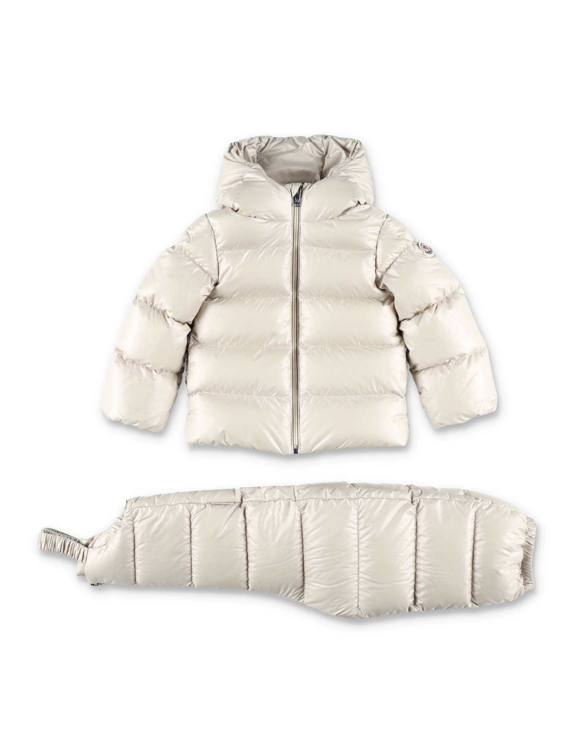 Moncler Long Sleeve Cotton Suit In Neutral