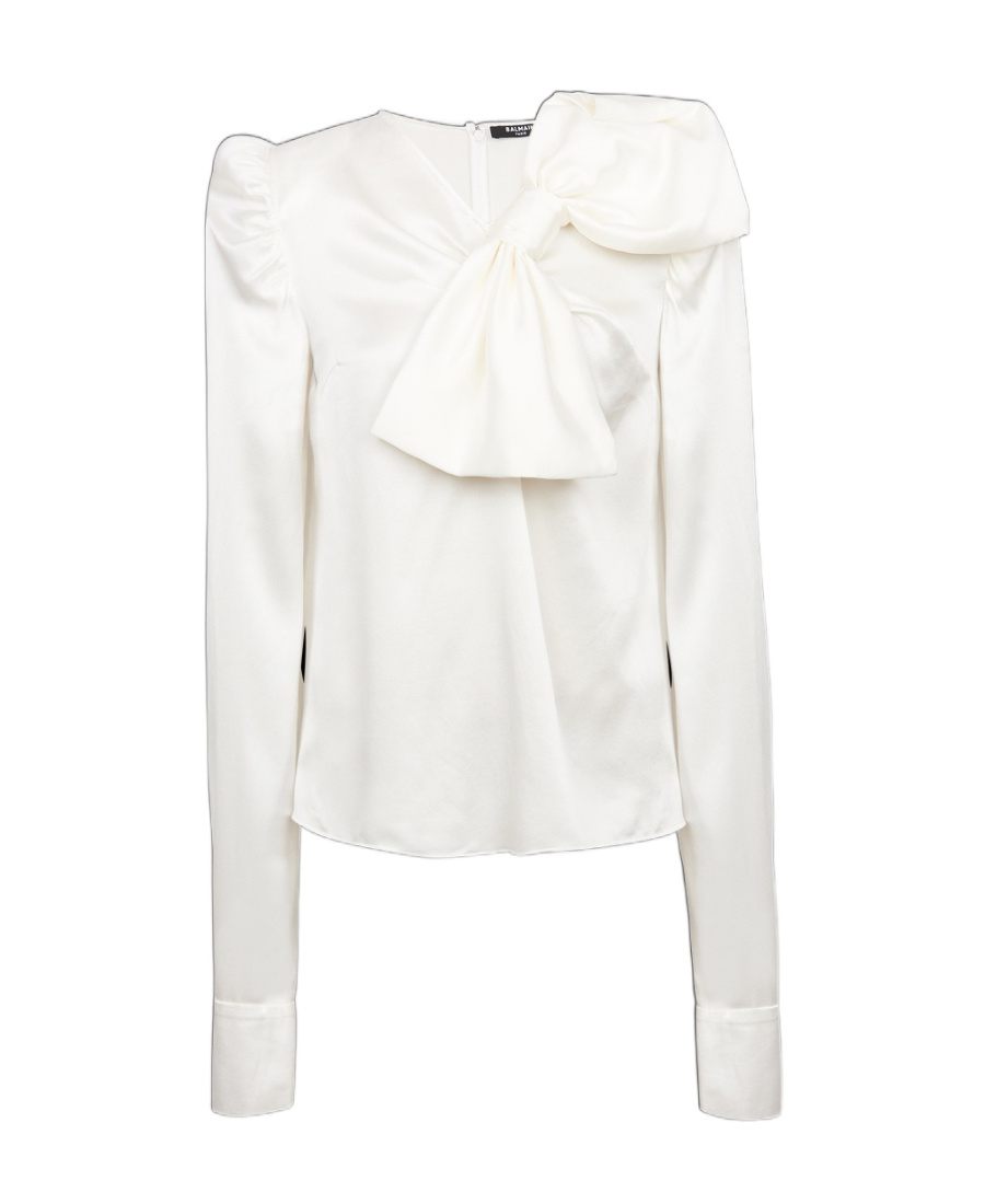 BALMAIN TOP WITH A LARGE BOW