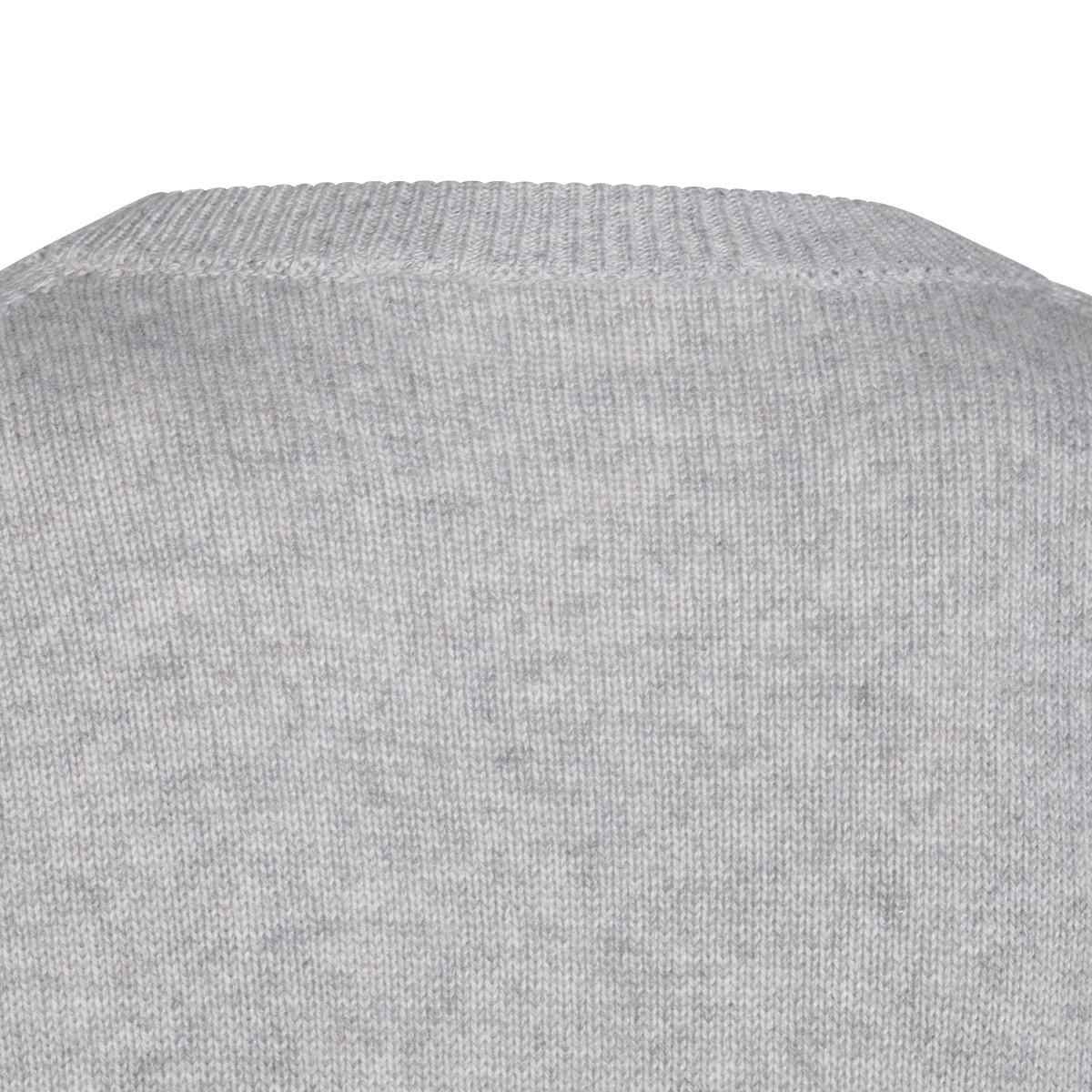 Brunello Cucinelli Soft Texture Crewneck Knitwear With Ribbed Finish In Gray