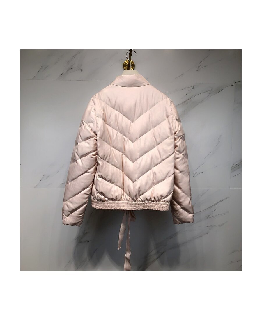 Moncler Lace Down Jacket In Pink