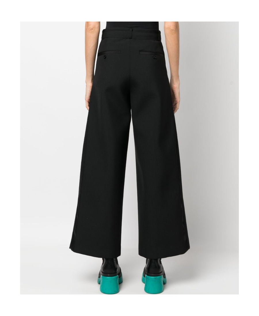 SACAI SUITING BONDING TAILORED TROUSERS