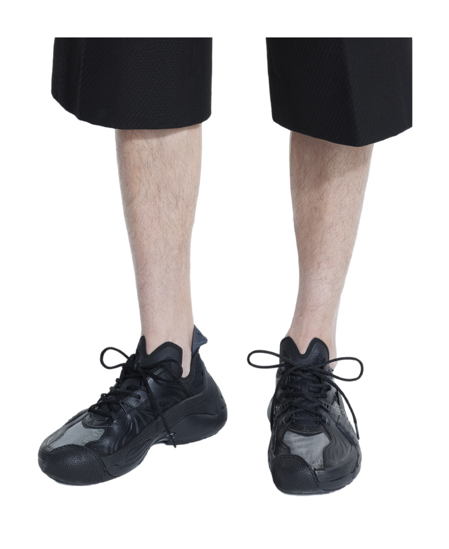Lanvin Flash-x Low-top Sneakers - Men's - Polyester/polyurethane/rubber In Black