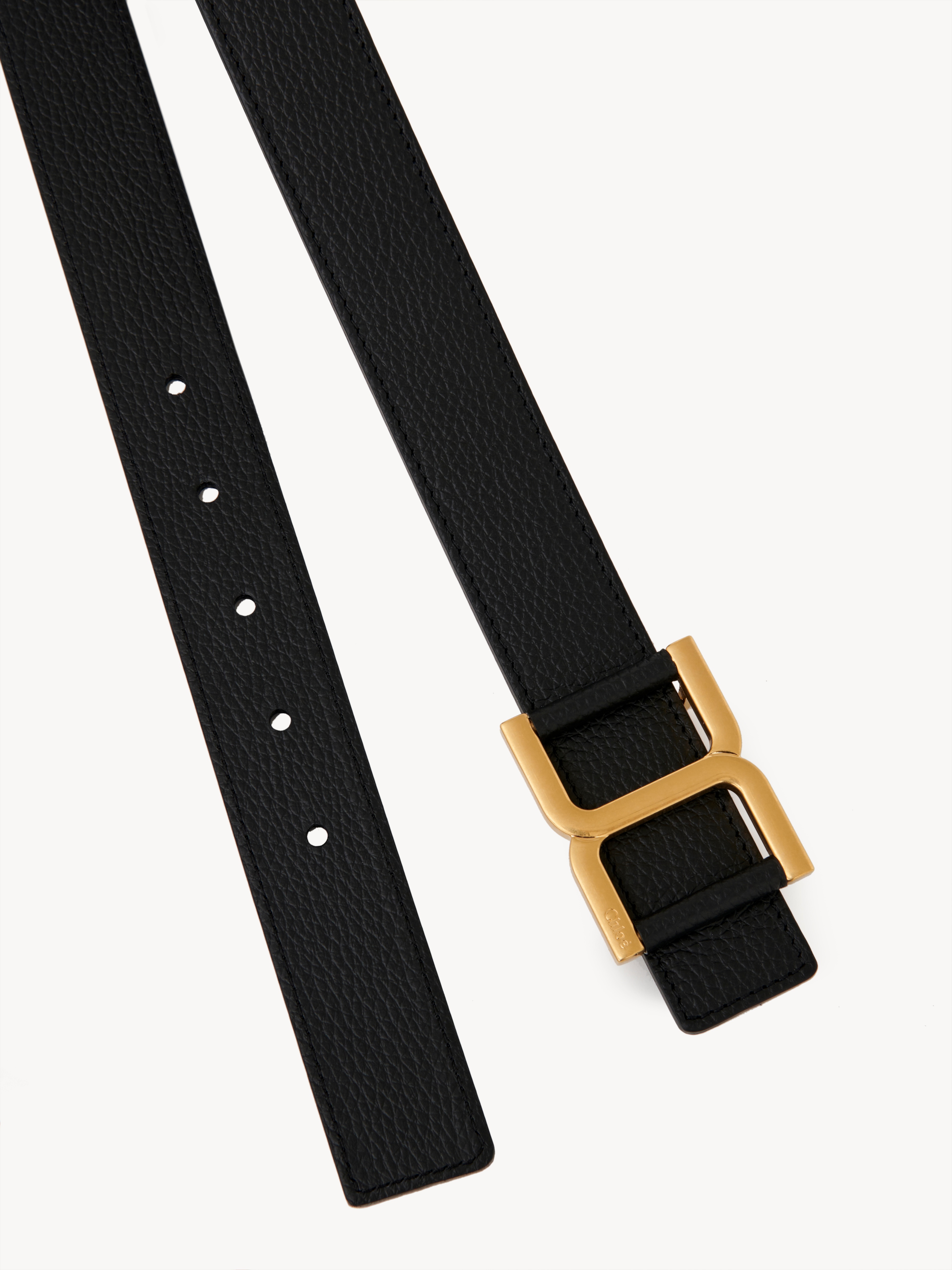 Chloé "marcie" Leather Belt In Black
