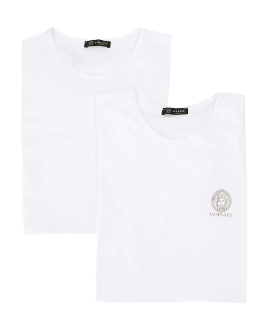 VERSACE VERSACE LOGO PRINTED TWO-PACK T-SHIRTS