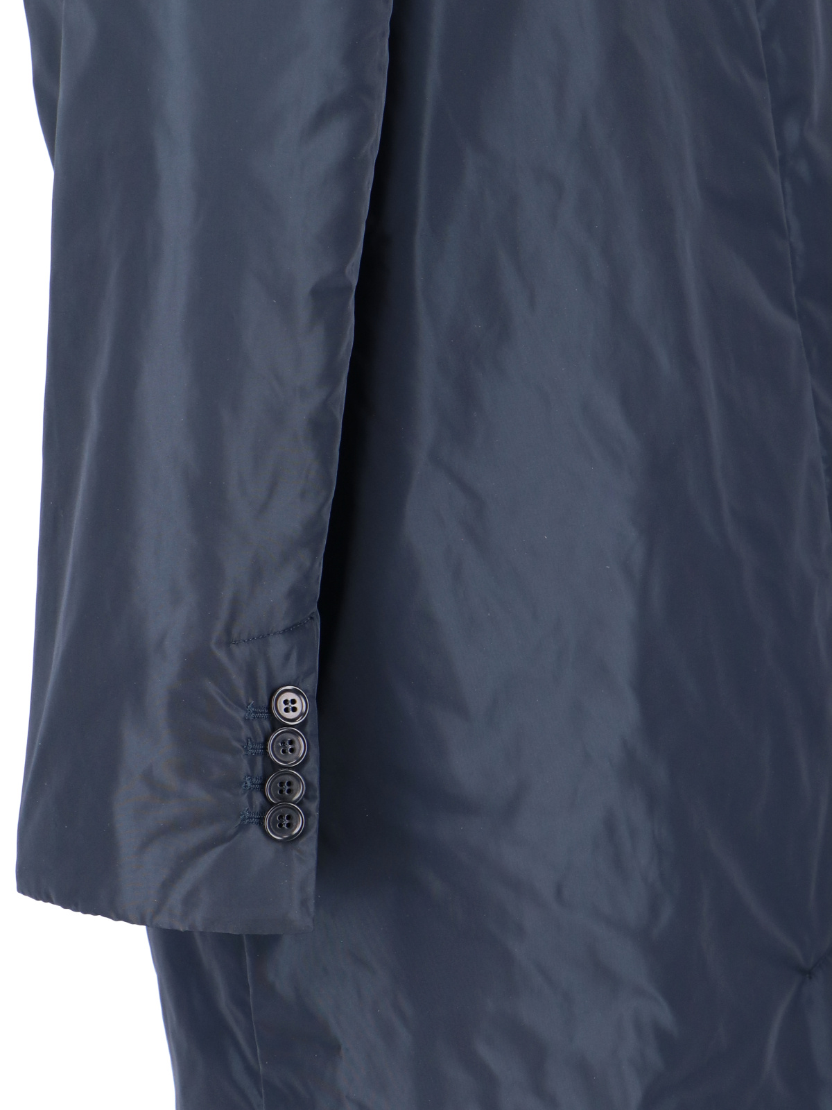 Aspesi Long Length Jacket Notched Lapels In Black