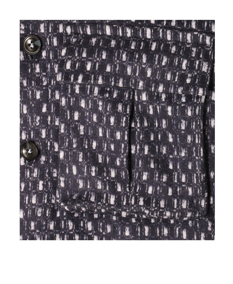 KITON LONG-SLEEVED LAPEL SHIRT 