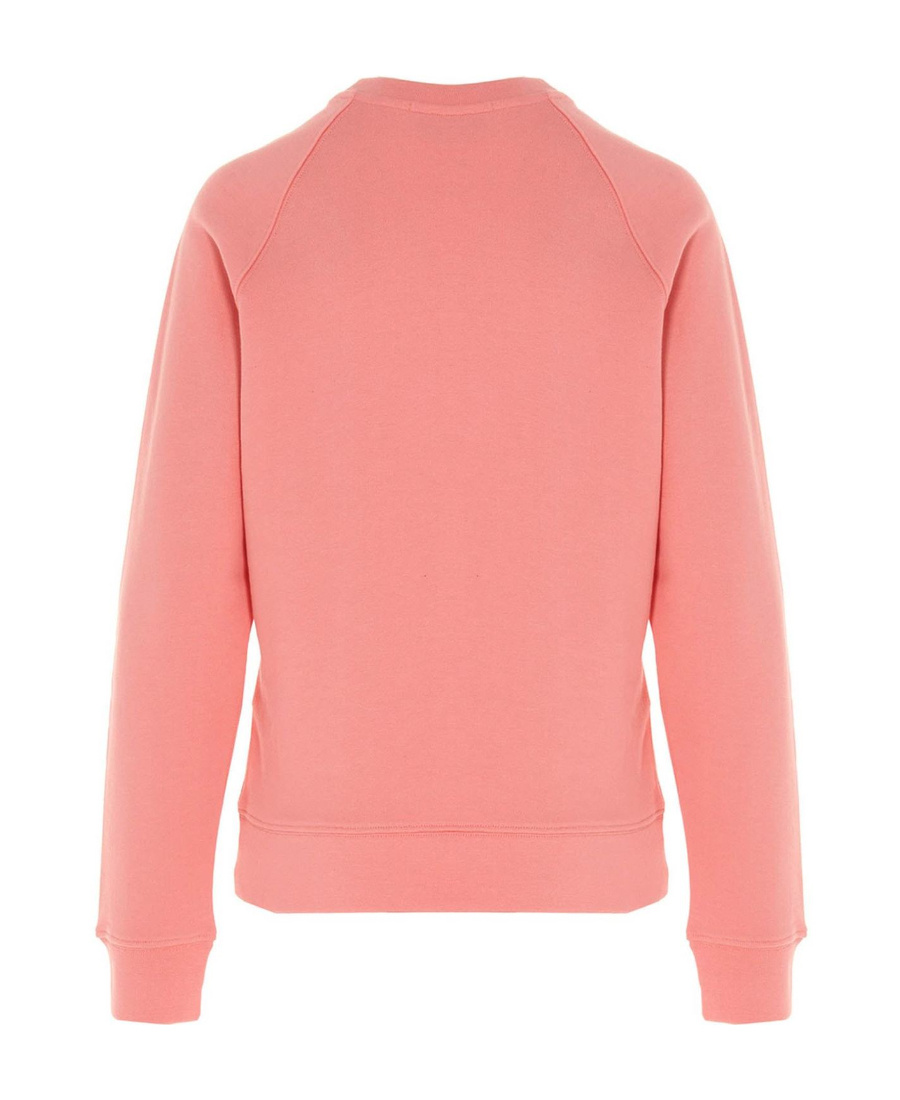 Msgm Logo Printed Sweater In Pink