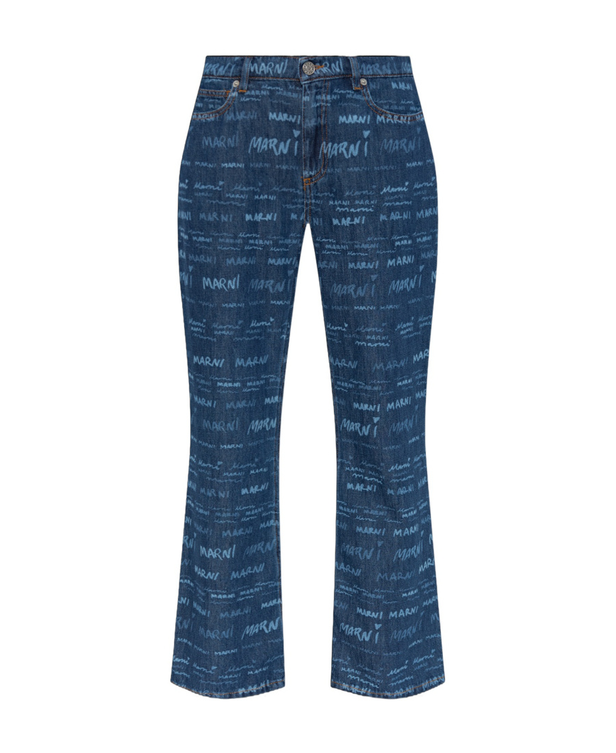 Marni Mega -print Straight-leg Jeans