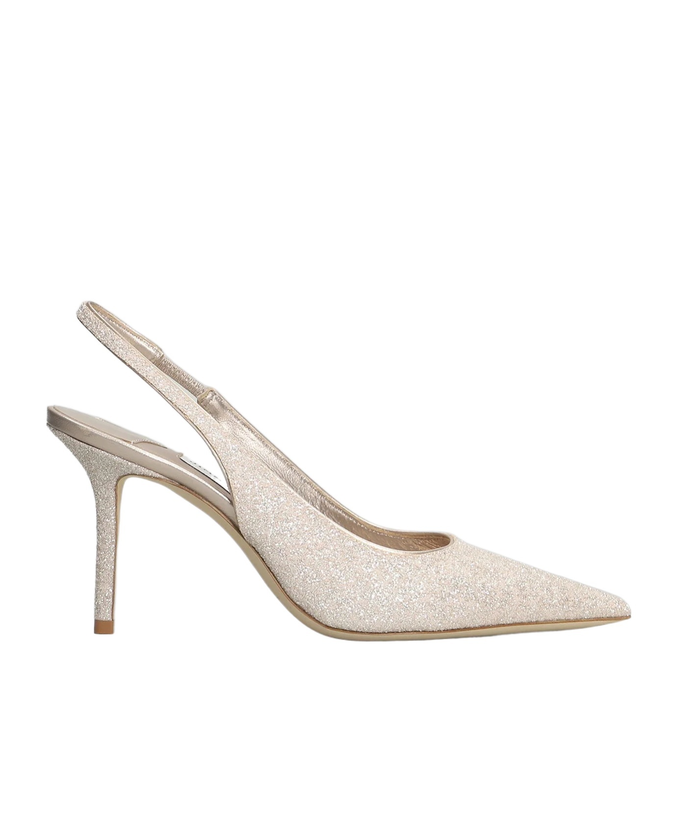 Jimmy Choo Pointed-toe High-heeled Sandals In Gold