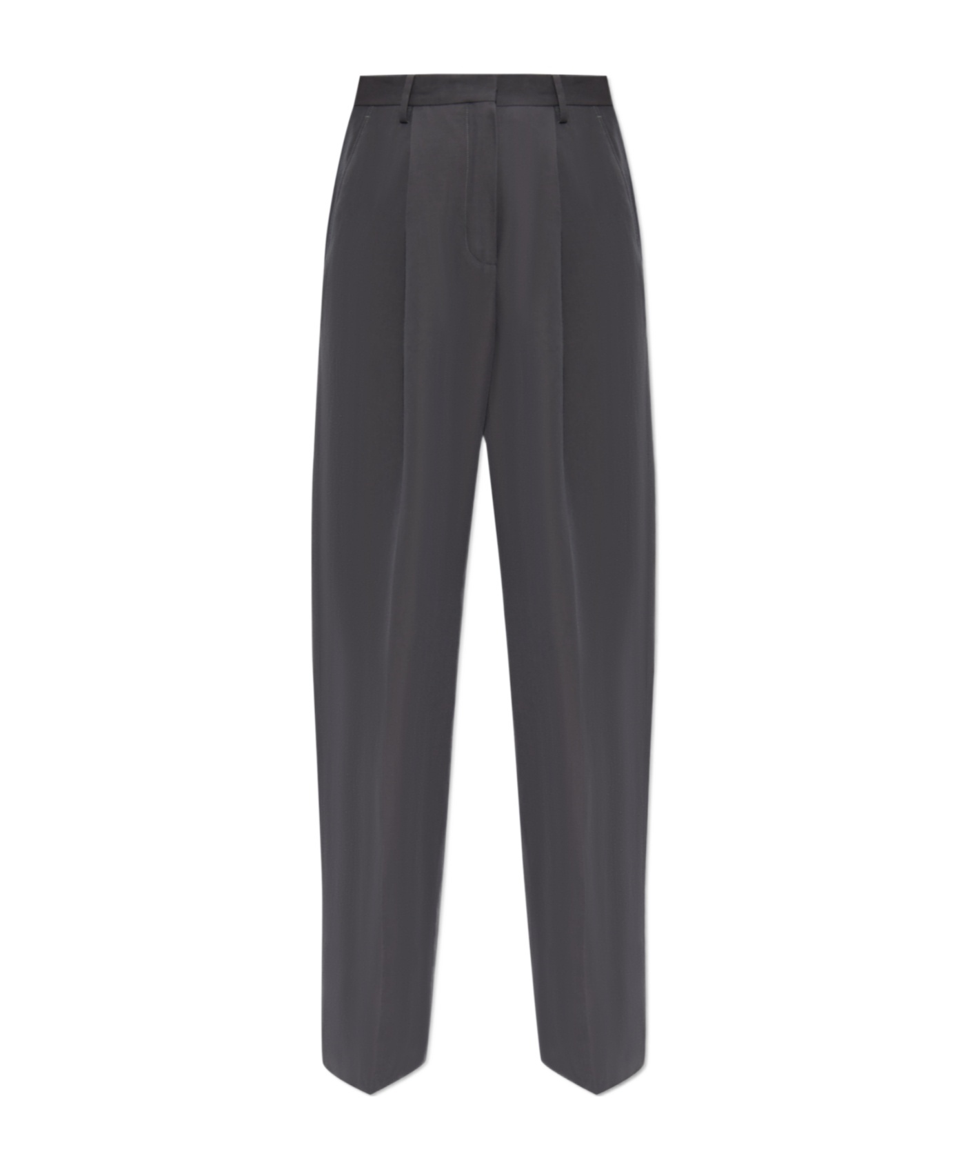 Dries Van Noten Wool Blend Wide Pants In Black