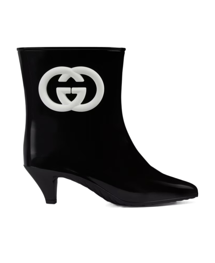 GUCCI INTERLOCKING G POINTED-TOE BOOTS