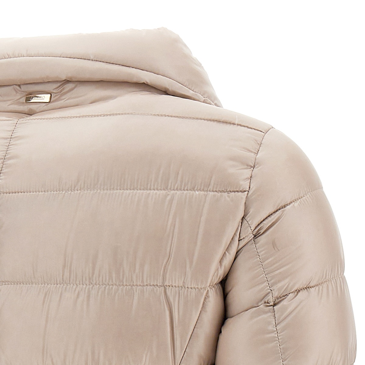 Herno Padded Zip-up Coat In Nude