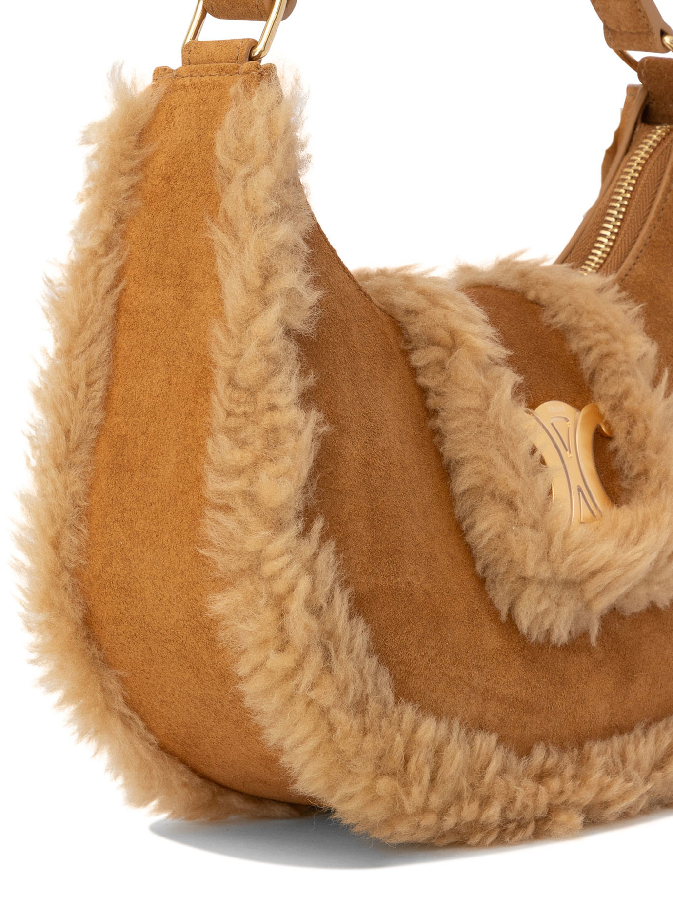 Celine Flip Shoulder Bag In Brown